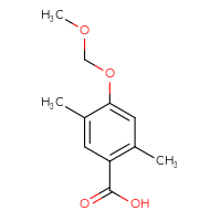 Chemical structure of 4-(methoxymethoxy)-2,5-dimethylbenzoic acid - CSSB00010433653