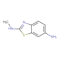 Chemical structure of N2-methyl-1,3-benzothiazole-2,6-diamine - CSSB00011829556