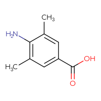 Chemical structure of 4-amino-3,5-dimethylbenzoic acid - CSSB00000116861