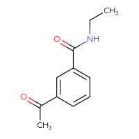 Chemical structure of 3-acetyl-N-ethylbenzamide - CSSB00102975078