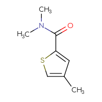 Chemical structure of N,N,4-trimethylthiophene-2-carboxamide - CSSB00015486353