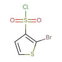 Chemical structure of 2-bromothiophene-3-sulfonyl chloride - CSSB00135510649