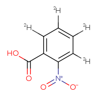 Chemical structure of 2-nitro(²H₄)benzoic acid - CSSB00160813441