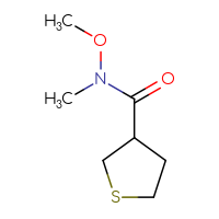 Chemical structure of N-methoxy-N-methylthiolane-3-carboxamide - CSSB00012019176
