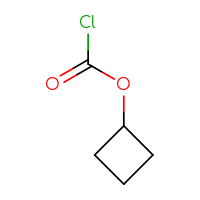 Chemical structure of cyclobutyl carbonochloridate - CSSB00012954946