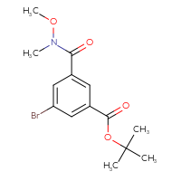 Chemical structure of tert-butyl 3-bromo-5-[methoxy(methyl)carbamoyl]benzoate - CSSB04658740191