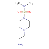 Chemical structure of 4-(2-aminoethyl)-N,N-dimethylpiperazine-1-sulfonamide - CSSB00011280443