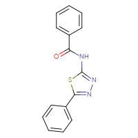 Chemical structure of N-(5-phenyl-1,3,4-thiadiazol-2-yl)benzamide - CSSB00047478971