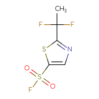 Chemical structure of 2-(1,1-difluoroethyl)-1,3-thiazole-5-sulfonyl fluoride - CSSB02517391120