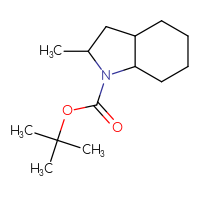 Chemical structure of tert-butyl 2-methyl-octahydro-1H-indole-1-carboxylate - CSSB00113660325