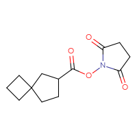Chemical structure of 2,5-dioxopyrrolidin-1-yl spiro[3.4]octane-6-carboxylate - CSSB20269749020