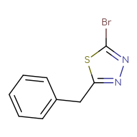 Chemical structure of 2-benzyl-5-bromo-1,3,4-thiadiazole - CSSB00000700340