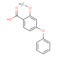 Chemical structure of 2-methoxy-4-phenoxybenzoic acid - CSSB00134139893