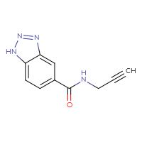 Chemical structure of N-(prop-2-yn-1-yl)-1H-1,2,3-benzotriazole-5-carboxamide - CSSB00022738639