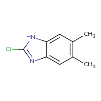 Chemical structure of 2-chloro-5,6-dimethyl-1H-1,3-benzodiazole - CSSB00011996191