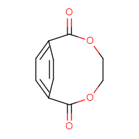 Chemical structure of 3,6-dioxabicyclo[6.2.2]dodeca-1(10),8,11-triene-2,7-dione - CSSB00020642774
