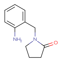 Chemical structure of 1-[(2-aminophenyl)methyl]pyrrolidin-2-one - CSSB00000746922