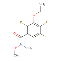 Chemical structure of 3-ethoxy-2,4,5-trifluoro-N-methoxy-N-methylbenzamide - CSSB01395048153