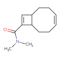 Chemical structure of (4Z)-N,N-dimethylbicyclo[6.2.0]deca-4,9-diene-9-carboxamide - CSSB21043413785