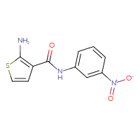 Chemical structure of 2-amino-N-(3-nitrophenyl)thiophene-3-carboxamide - CSSB00020595029