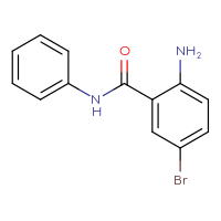 Chemical structure of 2-amino-5-bromo-N-phenylbenzamide - CSSB00001545352