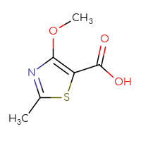 Chemical structure of 4-methoxy-2-methyl-1,3-thiazole-5-carboxylic acid - CSSB00009911617