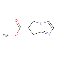 Chemical structure of methyl 5H,6H,7H-pyrrolo[1,2-a]imidazole-6-carboxylate - CSSB00045004411