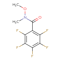 Chemical structure of 2,3,4,5,6-pentafluoro-N-methoxy-N-methylbenzamide - CSSB00000622249