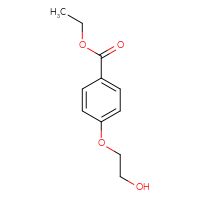Chemical structure of ethyl 4-(2-hydroxyethoxy)benzoate - CSSB00011235772