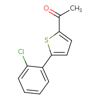 Chemical structure of 1-[5-(2-chlorophenyl)thiophen-2-yl]ethan-1-one - CSSB00000738266