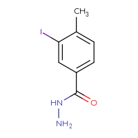 Chemical structure of 3-iodo-4-methylbenzohydrazide - CSSB00010180234