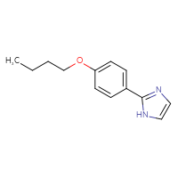 Chemical structure of 2-(4-butoxyphenyl)-1H-imidazole - CSSB00010171090