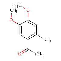 Chemical structure of 1-(4,5-dimethoxy-2-methylphenyl)ethan-1-one - CSSB00000753887