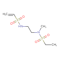 Chemical structure of N-[2-(N-methylethanesulfonamido)ethyl]ethene-1-sulfonamide - CSSB00157171519