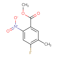 Chemical structure of methyl 4-fluoro-5-methyl-2-nitrobenzoate - CSSB00031290174