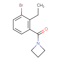 Chemical structure of 1-(3-bromo-2-ethylbenzoyl)azetidine - CSSB06463693321