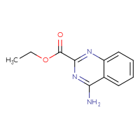 Chemical structure of ethyl 4-aminoquinazoline-2-carboxylate - CSSB00010231607
