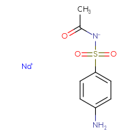 Chemical structure of sodium acetyl(4-aminobenzenesulfonyl)azanide - CSSB00000015427