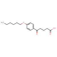 Chemical structure of 5-[4-(hexyloxy)phenyl]-5-oxopentanoic acid - CSSB00020572012