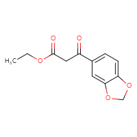 Chemical structure of ethyl 3-(2H-1,3-benzodioxol-5-yl)-3-oxopropanoate - CSSB00000313521