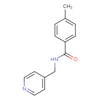 Chemical structure of 4-methyl-N-[(pyridin-4-yl)methyl]benzamide - CSSB00046135846
