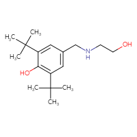 Chemical structure of 2,6-di-tert-butyl-4-{[(2-hydroxyethyl)amino]methyl}phenol - CSSB00043366116
