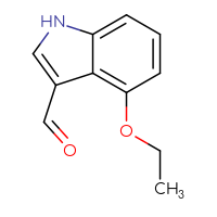Chemical structure of 4-ethoxy-1H-indole-3-carbaldehyde - CSSB00102525269