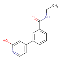 Chemical structure of N-ethyl-3-(2-hydroxypyridin-4-yl)benzamide - CSSB00150707138