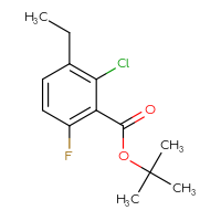 Chemical structure of tert-butyl 2-chloro-3-ethyl-6-fluorobenzoate - CSSB20813998951