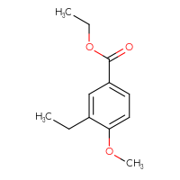 Chemical structure of ethyl 3-ethyl-4-methoxybenzoate - CSSB00049835218