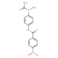 Chemical structure of N-[4-(N-methylacetamido)phenyl]-4-nitrobenzamide - CSSB00020582271
