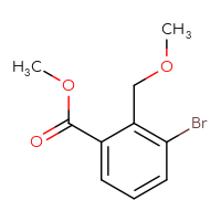 Chemical structure of methyl 3-bromo-2-(methoxymethyl)benzoate - CSSB15004933164