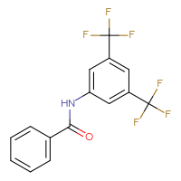 Chemical structure of N-[3,5-bis(trifluoromethyl)phenyl]benzamide - CSSB00105172301