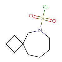 Chemical structure of 6-azaspiro[3.6]decane-6-sulfonyl chloride - CSSB00117303325